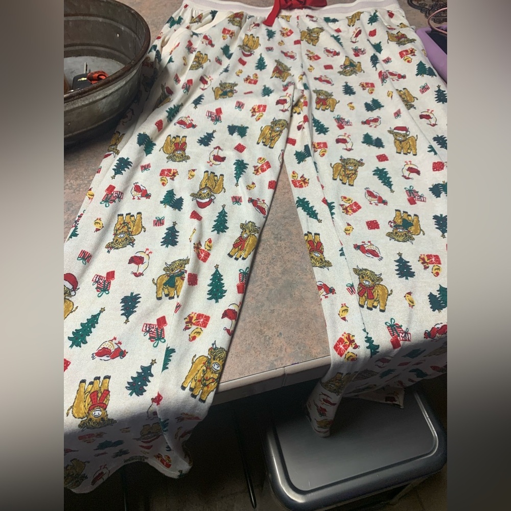 Cute Highland Cow Pajama Pants (nwot